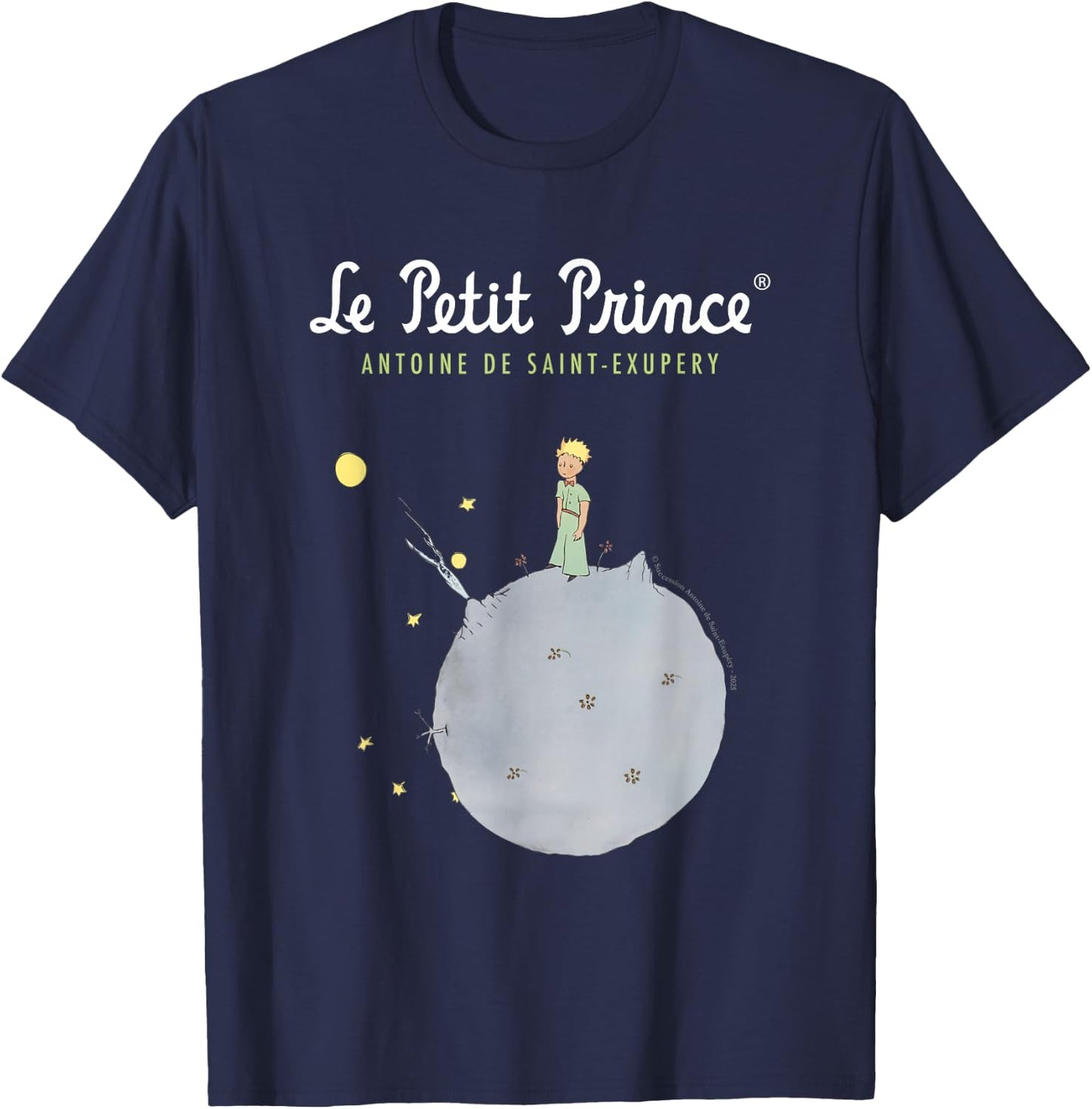 Le Petit Prince Antoine De Saint-Exupery Classic T-Shirt - T-Shirt | Navy
