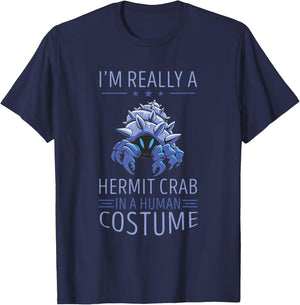 Hermit Crab Human Costume Sea Animals Hermit Crab Lover T-Shirt - T-Shirt | Navy