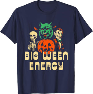 Funny Halloween Big Ween Energy , Women T-Shirt - T-Shirt | Navy