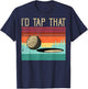 Vintage Golfer Retro Sunet Golf I'd Tap That Funny Golf T-Shirt - T-Shirt | Navy