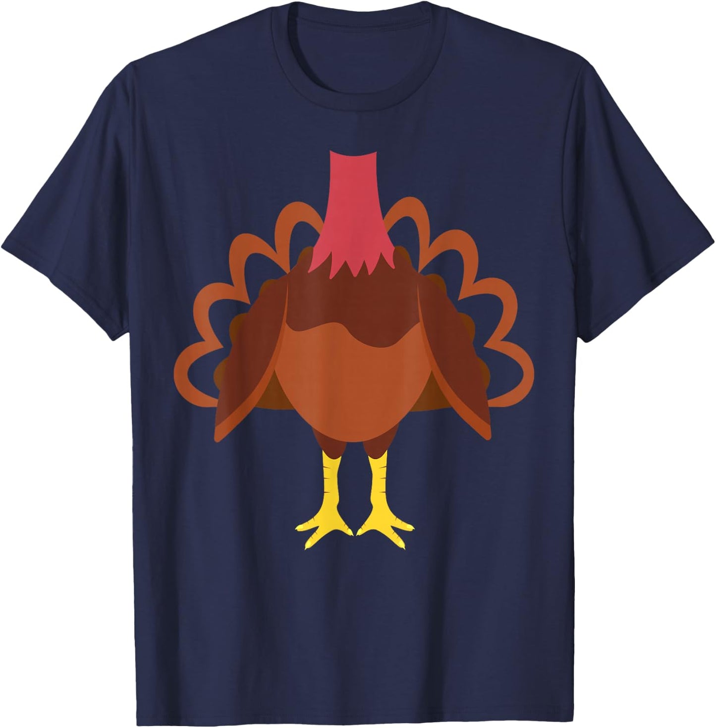 Turkey Shirt Adult Kids Men Women Turkey Costume T-Shirt - T-Shirt | Navy