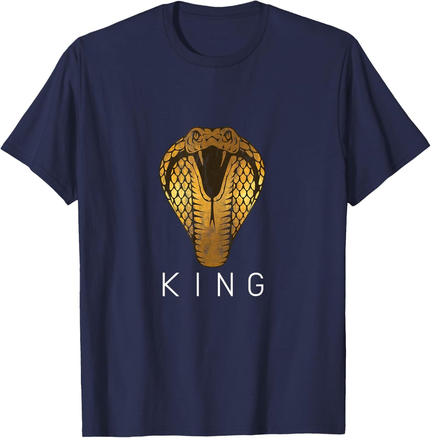Poisonous King Cobra Snake T-Shirt - T-Shirt | Navy