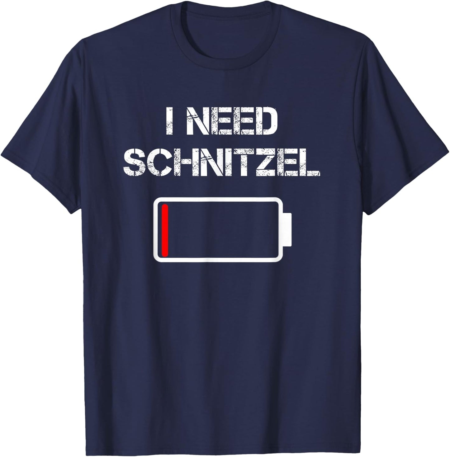 Deutsches Essen Schnitzel | Ich brauche Schnitzel T-Shirt - T-Shirt | Navy