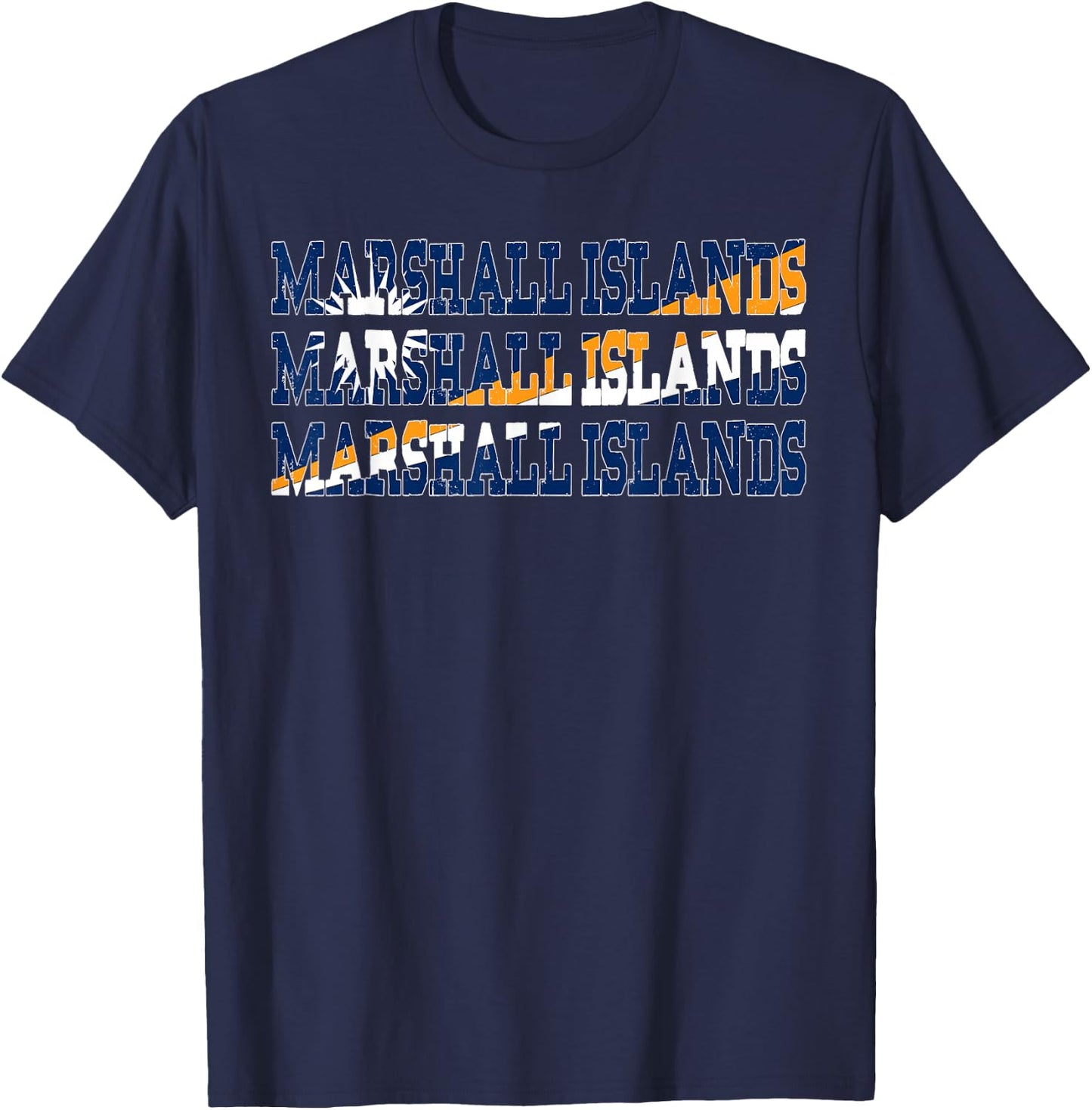 MARSHALL ISLANDS | Marshallese Flag Sports Lovers T-Shirt - T-Shirt | Navy