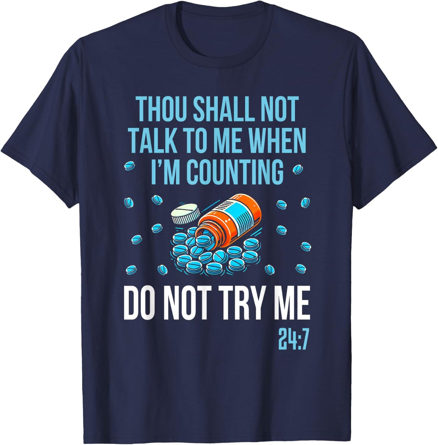 Pharmacist funny pharmacy tech T-Shirt - T-Shirt | Navy