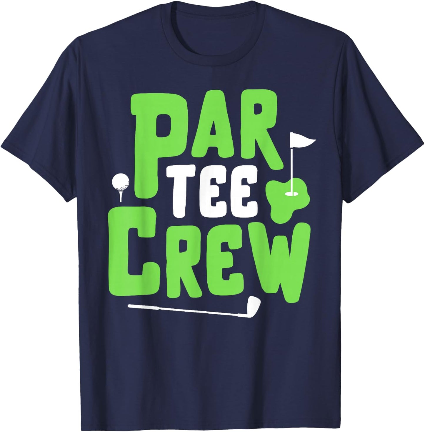 Par Crew Funny Golf Lover Putter Golfing Golfer Boy Girl T-Shirt - T-Shirt | Navy
