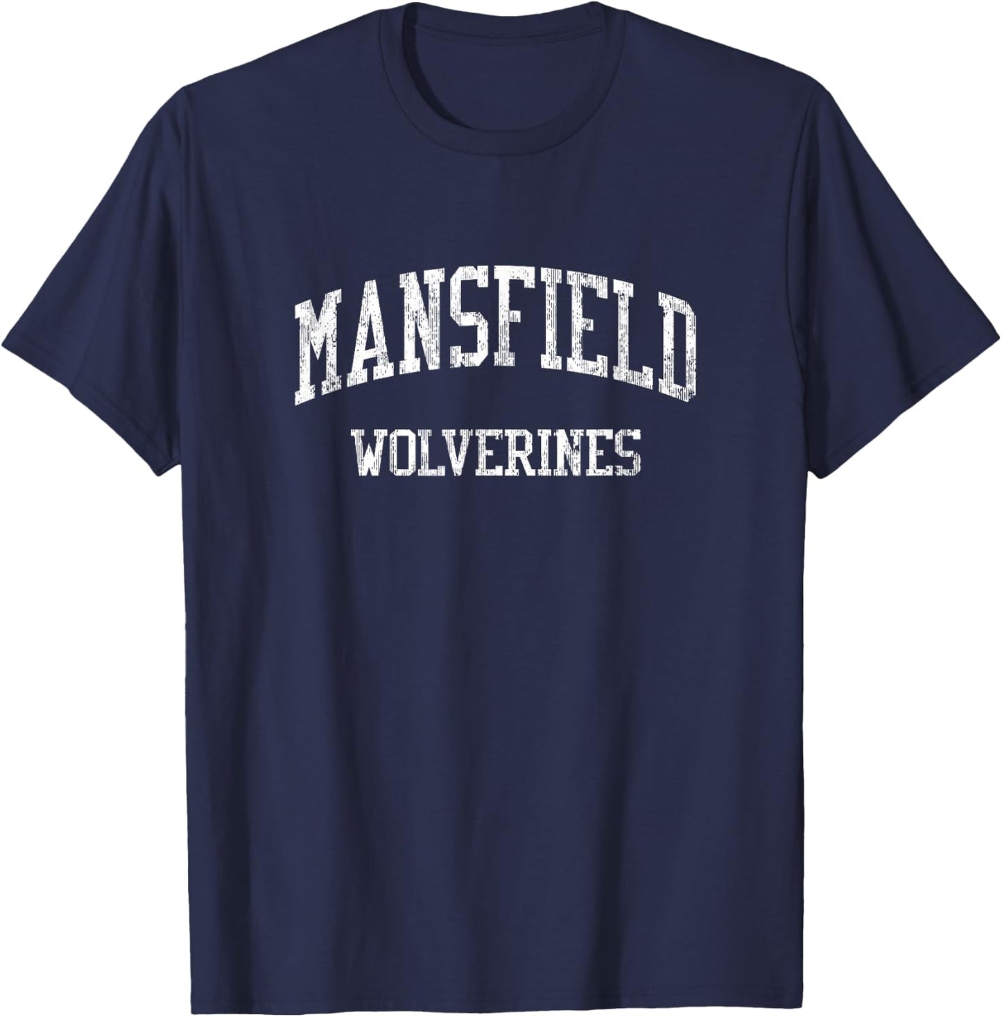 Mansfield High School HS Mansfield LA Vintage Sports T-Shirt - T-Shirt | Navy