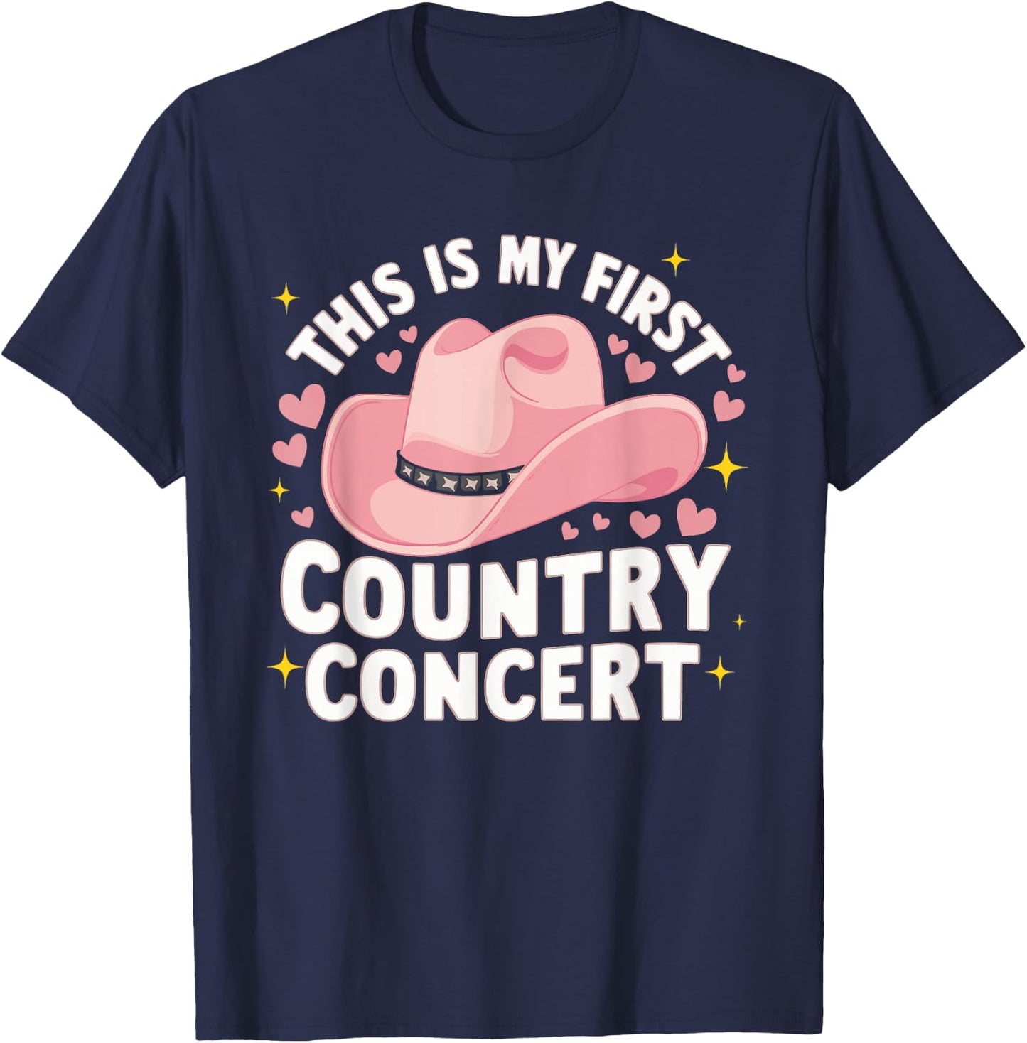This Is My First Country Concert T-Shirt - T-Shirt | Navy