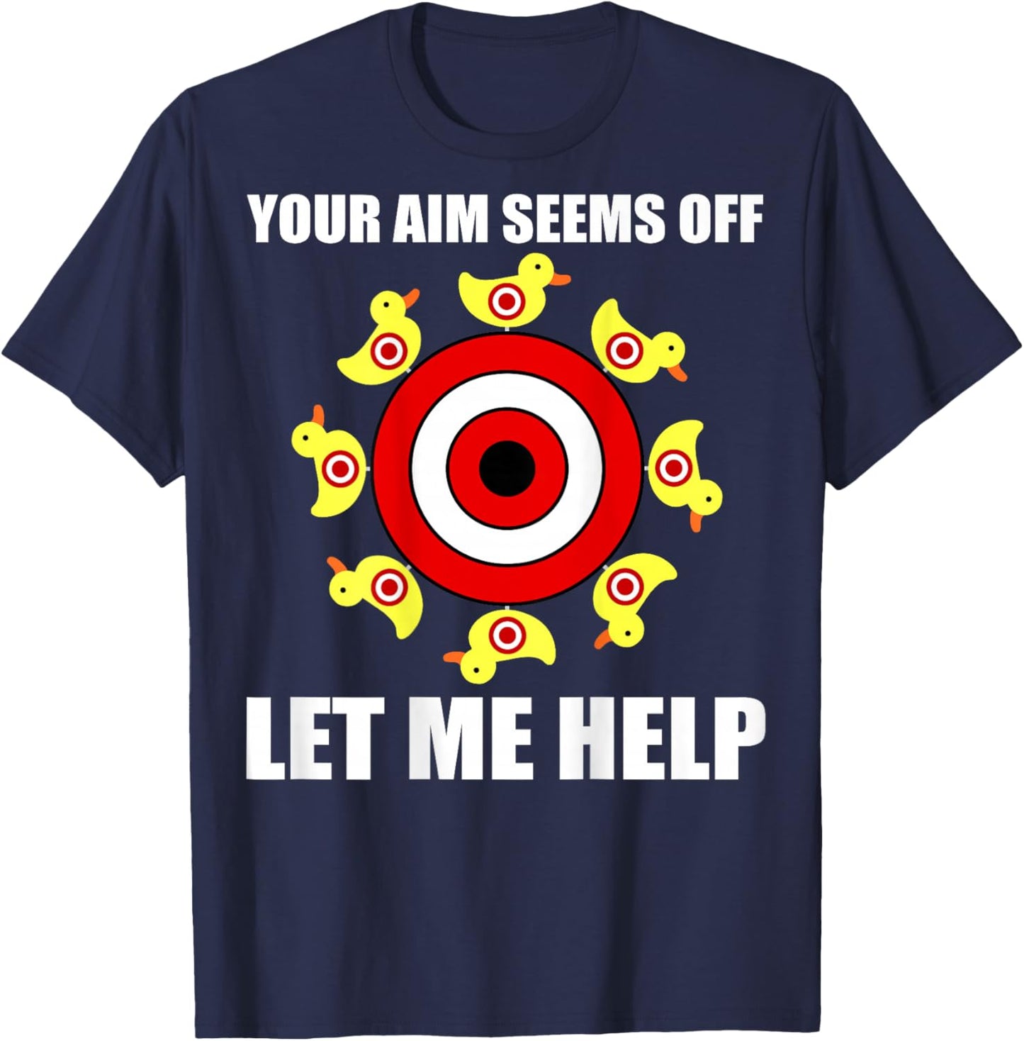 Duck Target Training Novelty (Art on back of shirt) T-Shirt - T-Shirt | Navy