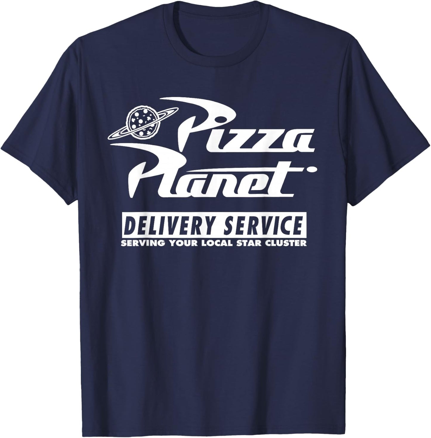 Disney Pixar Toy Story Pizza Planet Delivery Service Red T-Shirt - T-Shirt | Navy