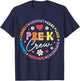 Pre-K Crew 1st Day Of School Funny Preschool Teacher Men Women Kids T-Shirt - T-Shirt | Navy