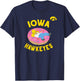 Iowa Hawkeyes Homer Simpson Donut Dark Gray T-Shirt - T-Shirt | Navy