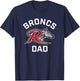 Rider University Broncs Arched Dad T-Shirt - T-Shirt | Navy