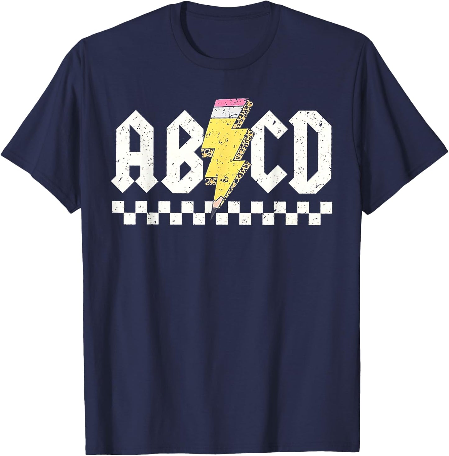 ABCD Teacher T-Shirt - T-Shirt | Navy