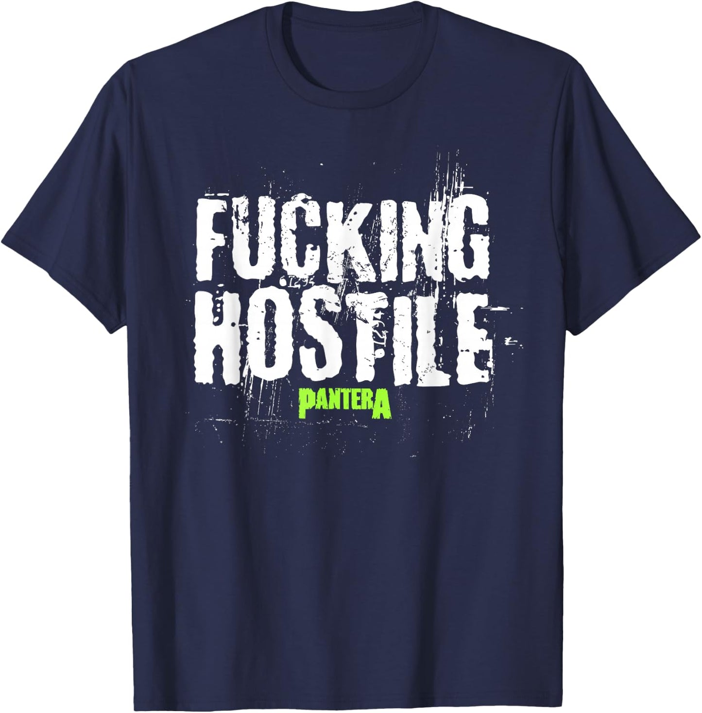 Pantera Official F-ing Hostile , black T-Shirt - T-Shirt | Navy