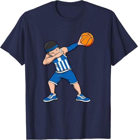 Griechenland Basketball Trikot Griechenland Basketball T-Shirt - T-Shirt | Navy