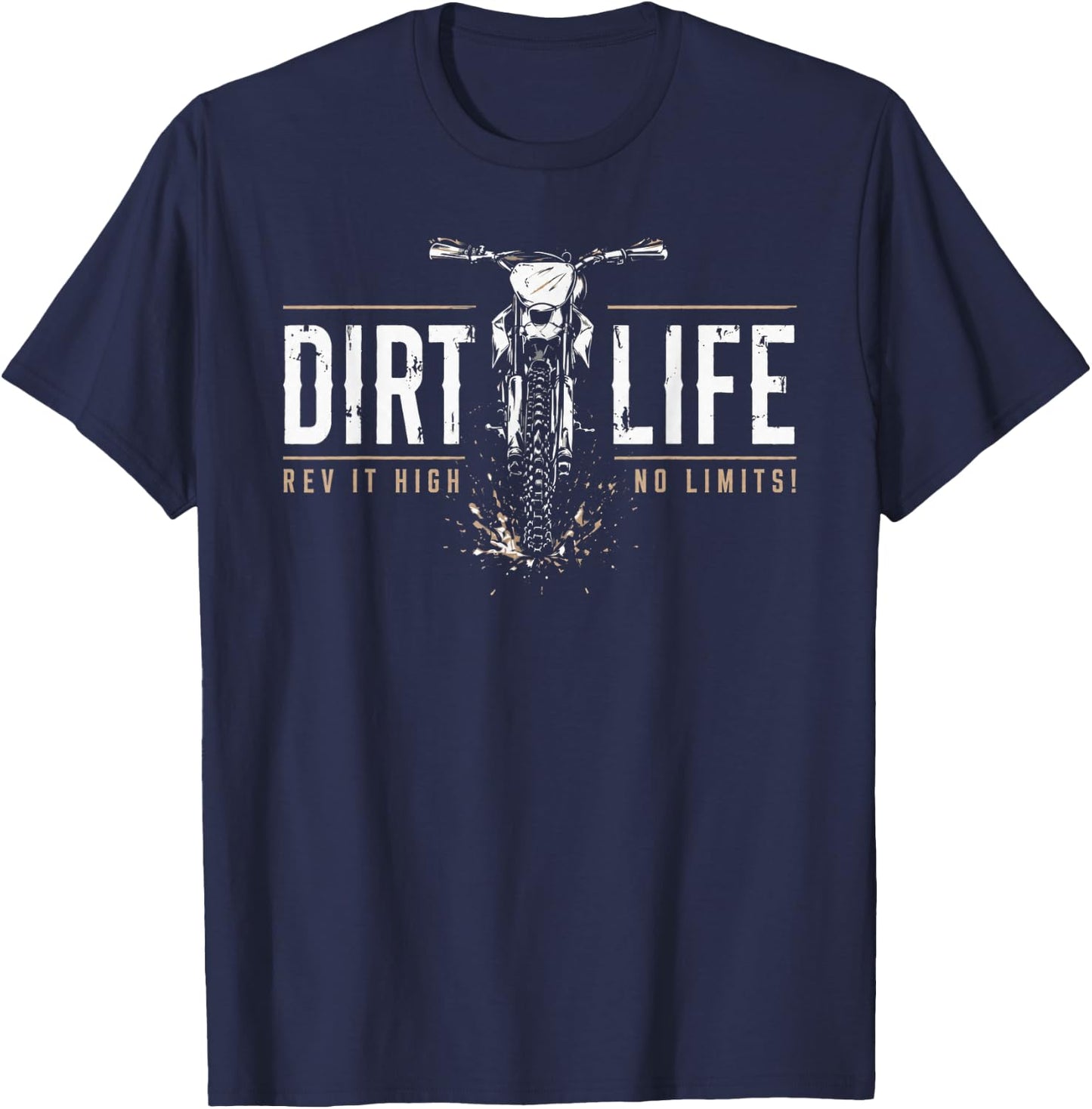 Dirt Bike Shirts Boys Kids Gear Motocross Dirtbike T-Shirt - T-Shirt | Navy