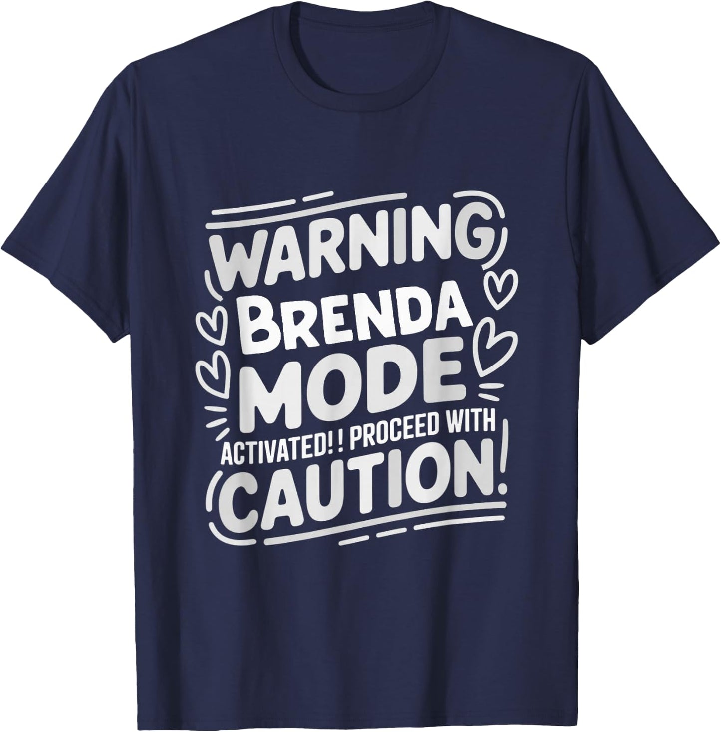 BRENDA Personalized Name Cute Custom Brenda Name T-Shirt - T-Shirt | Navy