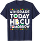 Future HBCU College Student 4th Grade Today HBCU Tomorrow T-Shirt - T-Shirt | Navy