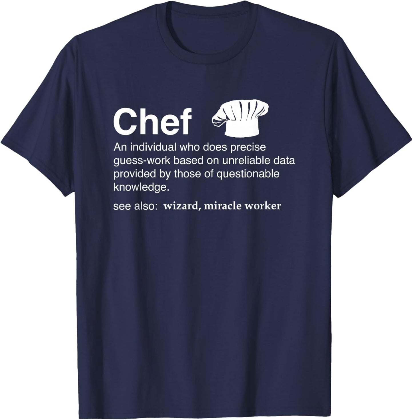Funny Chef Definition Gift Sous-Chefs T-Shirt - T-Shirt | Navy