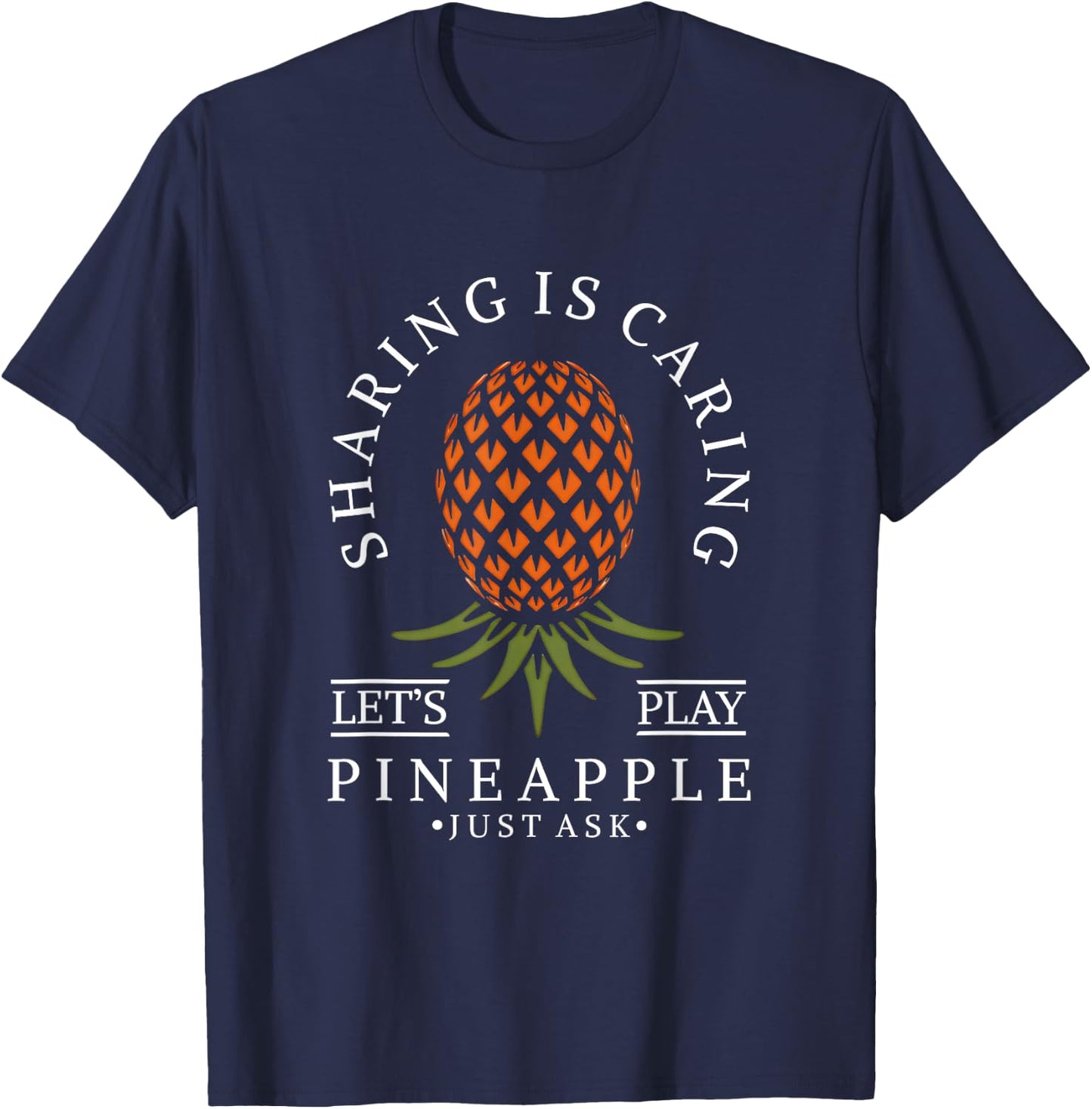 Sharing Is Caring Swinger Lifestyle Naughty Adult Humor T-Shirt - T-Shirt | Navy
