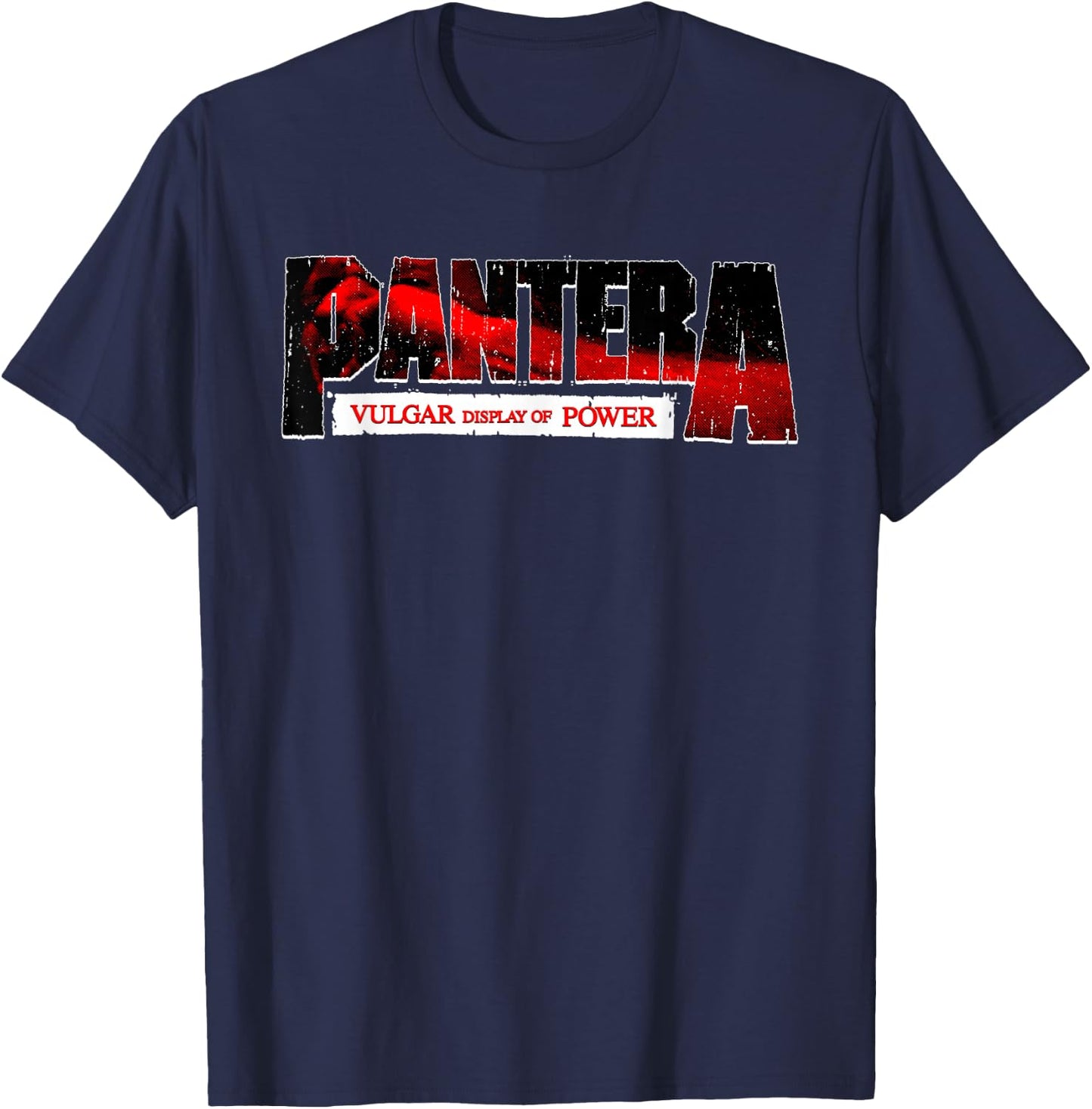 Pantera Offizielles Vulgar-Display von Power-Logo, Rot T-Shirt - T-Shirt | Navy