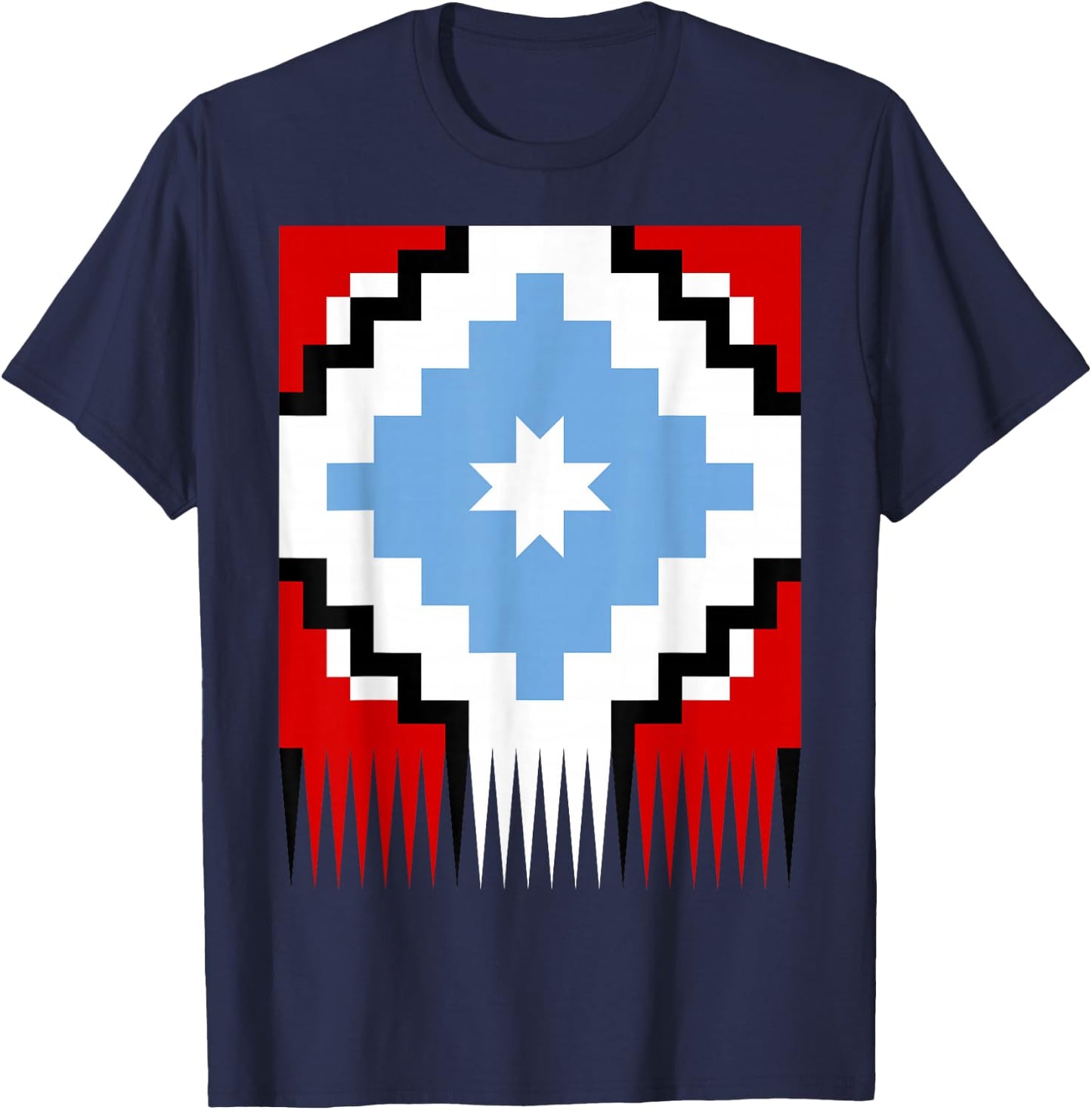 Lautaro Flag Araucana Mapuche Gunelve T-Shirt - T-Shirt | Navy