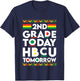Kids Future HBCU College Student 2nd Grade Today HBCU Tomorrow T-Shirt - T-Shirt | Navy