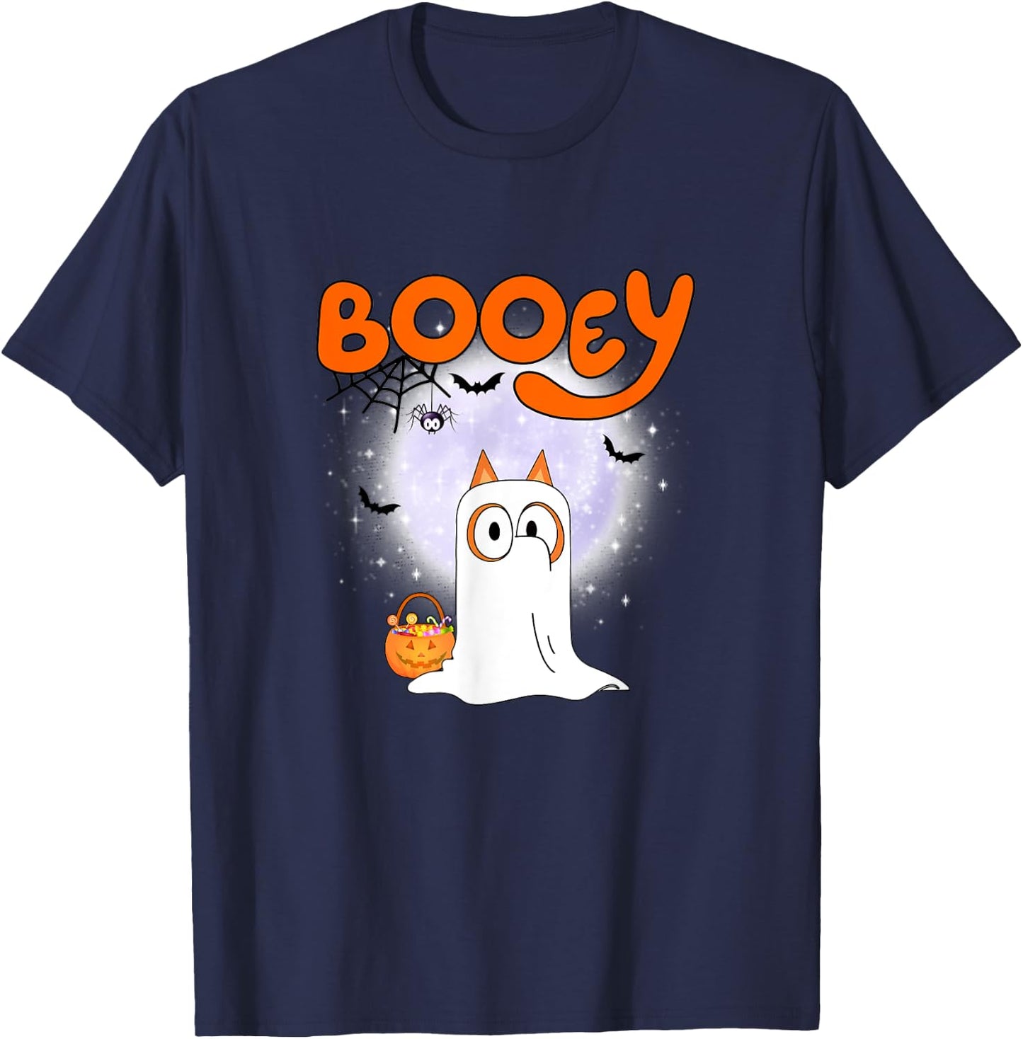 Spooky Season Funny Ghost Booey,Dog Halloween Pumpkin Women T-Shirt - T-Shirt | Navy