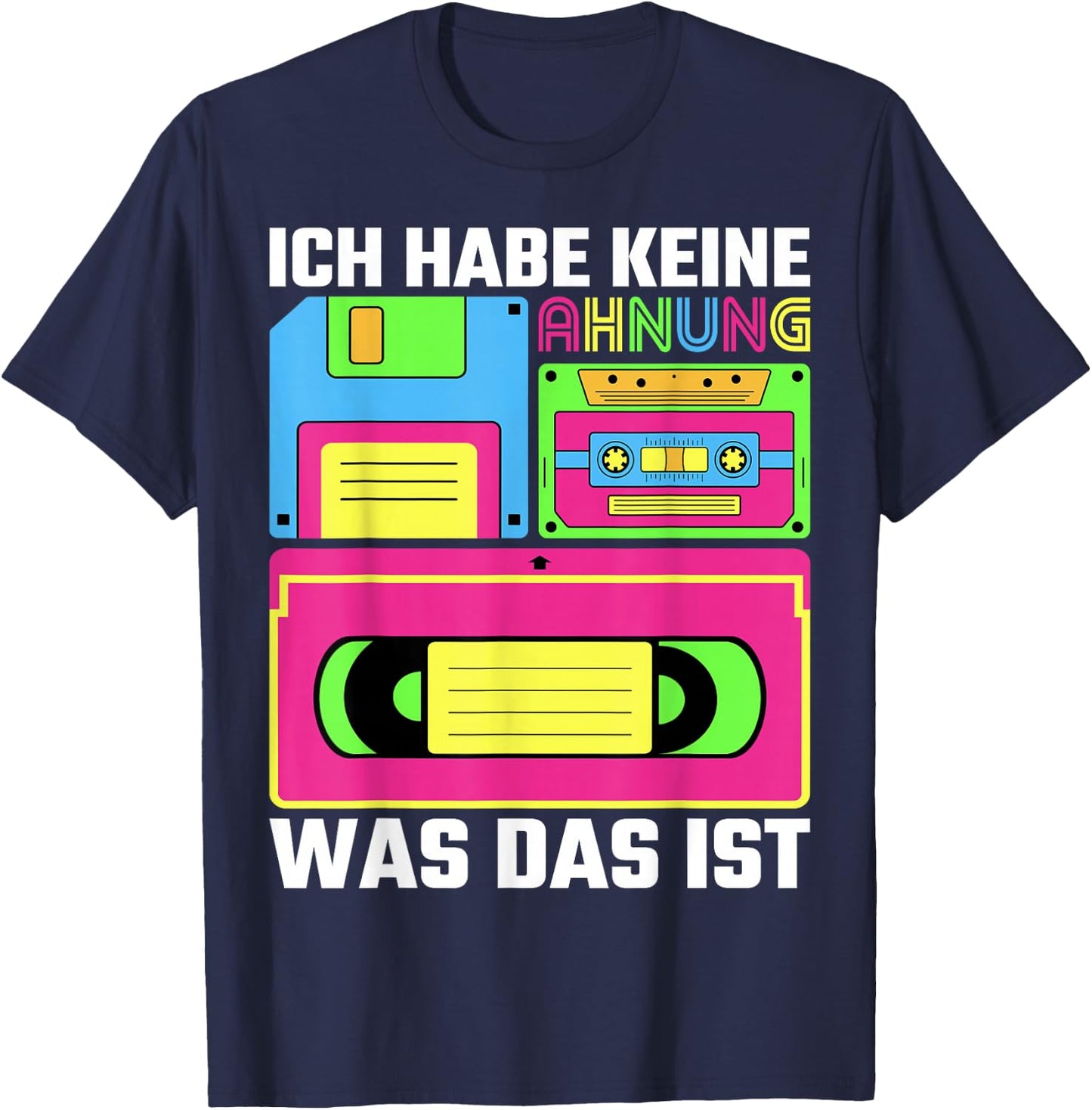 80s Outfit Women's Men's 80s Costume Children's 80s T-Shirt - T-Shirt | Navy