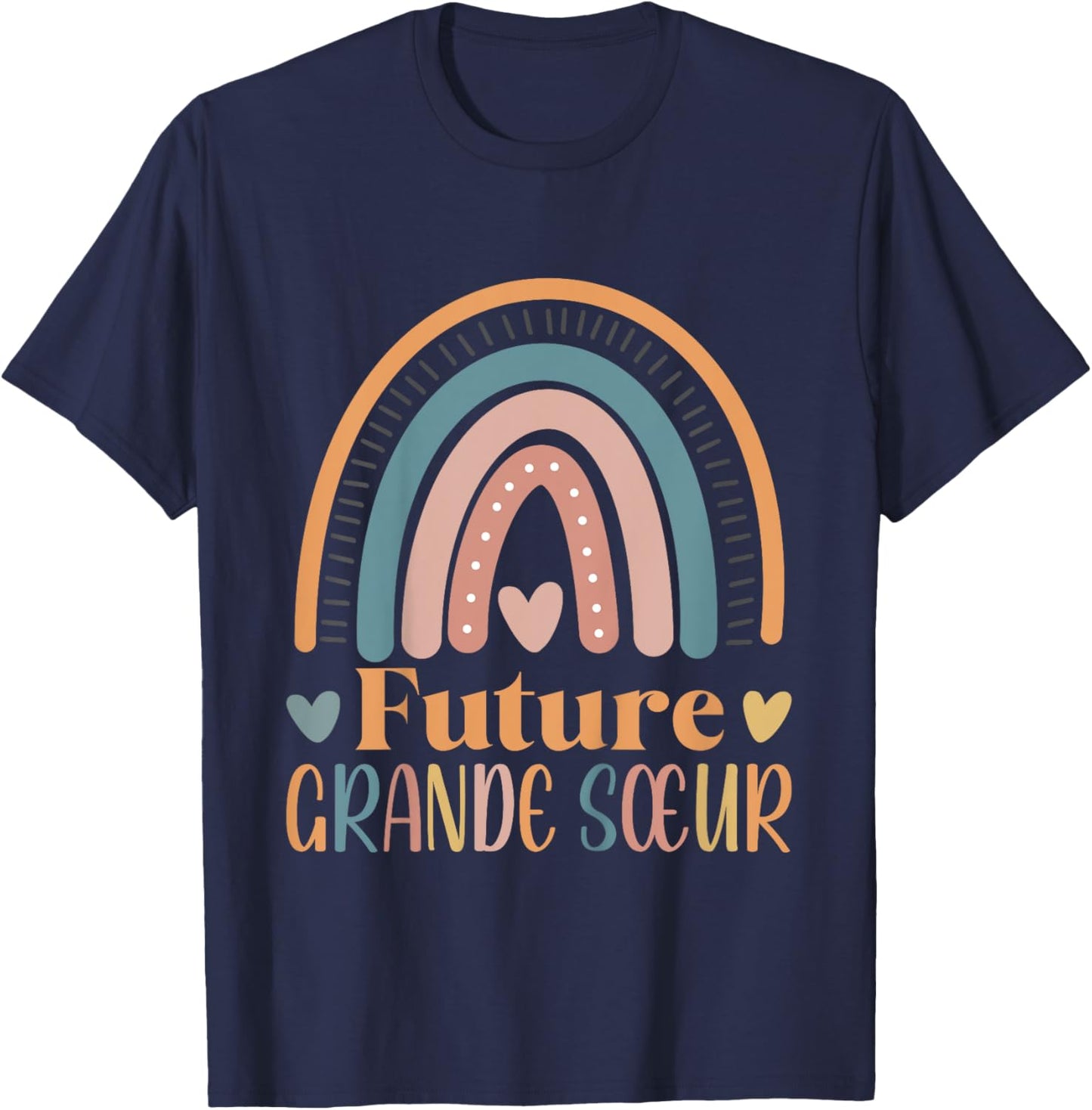 Child Future Big Sister Soon Big Sister Announcement T-Shirt - T-Shirt | Navy