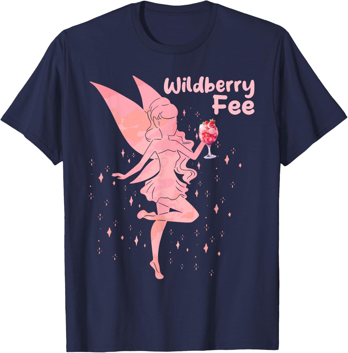 Wildberry Fairy Saufen Lillet , black T-Shirt - T-Shirt | Navy