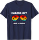 Cabana Boy Pool Party Coconut Summer T-Shirt - T-Shirt | Navy