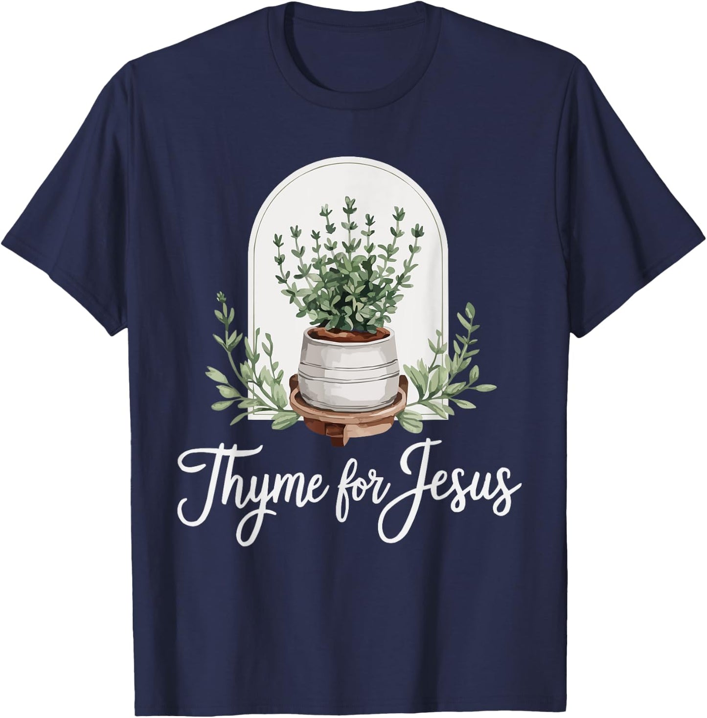 Gardening Jesus Christ Religion Christian Christianity T-Shirt - T-Shirt | Navy