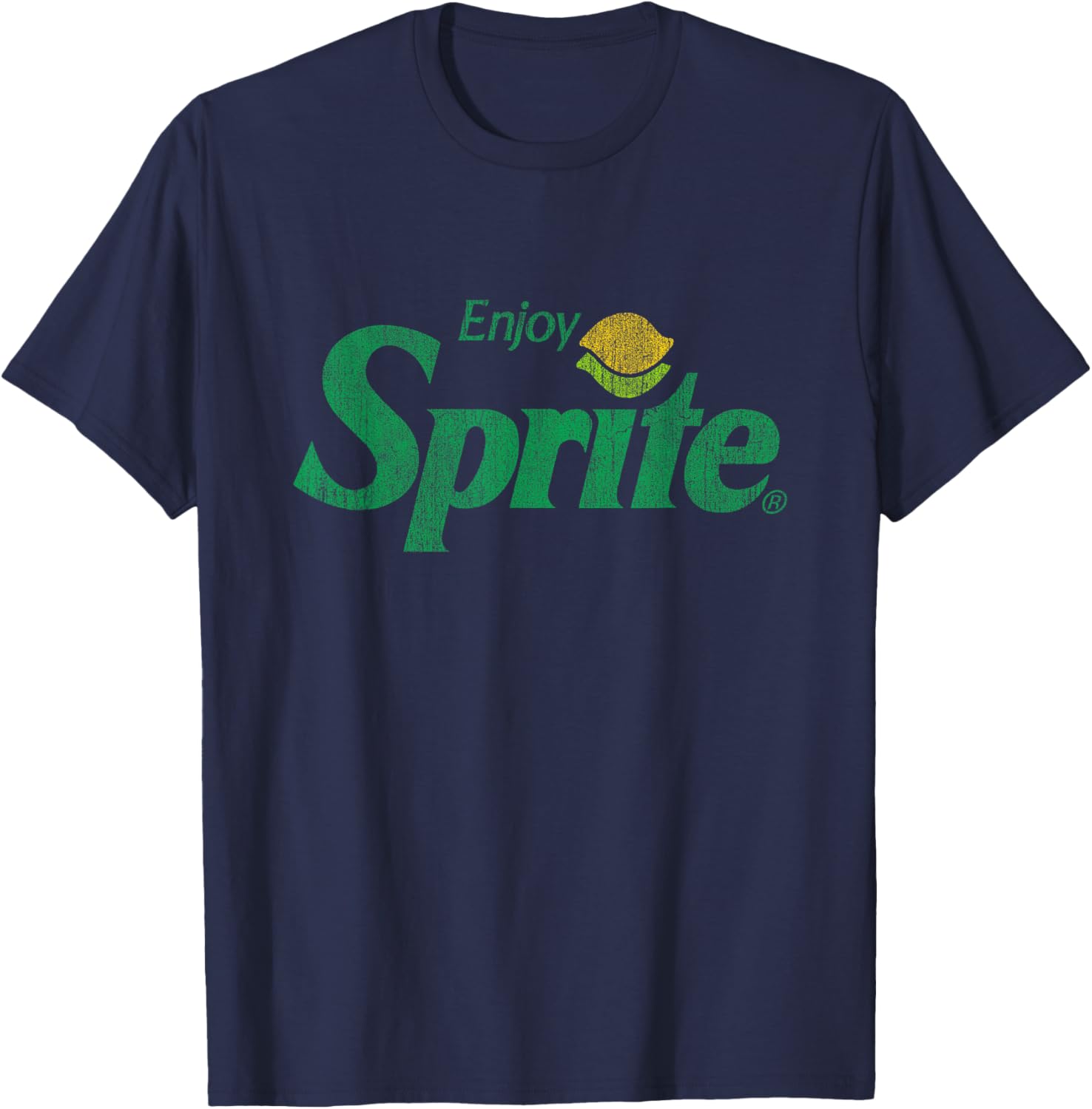 Have fun with the Sprite Distressed Logo , black T-Shirt - T-Shirt | Navy