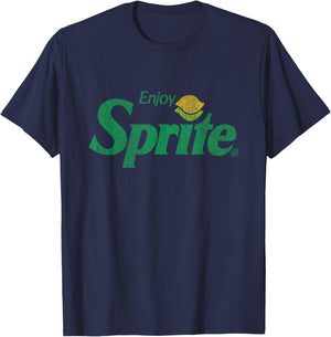 Have fun with the Sprite Distressed Logo , black T-Shirt - T-Shirt | Navy