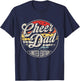 Cheer Dad Cheerleading Dad Retro Vintage Cheerleader Daddy T-Shirt - T-Shirt | Navy