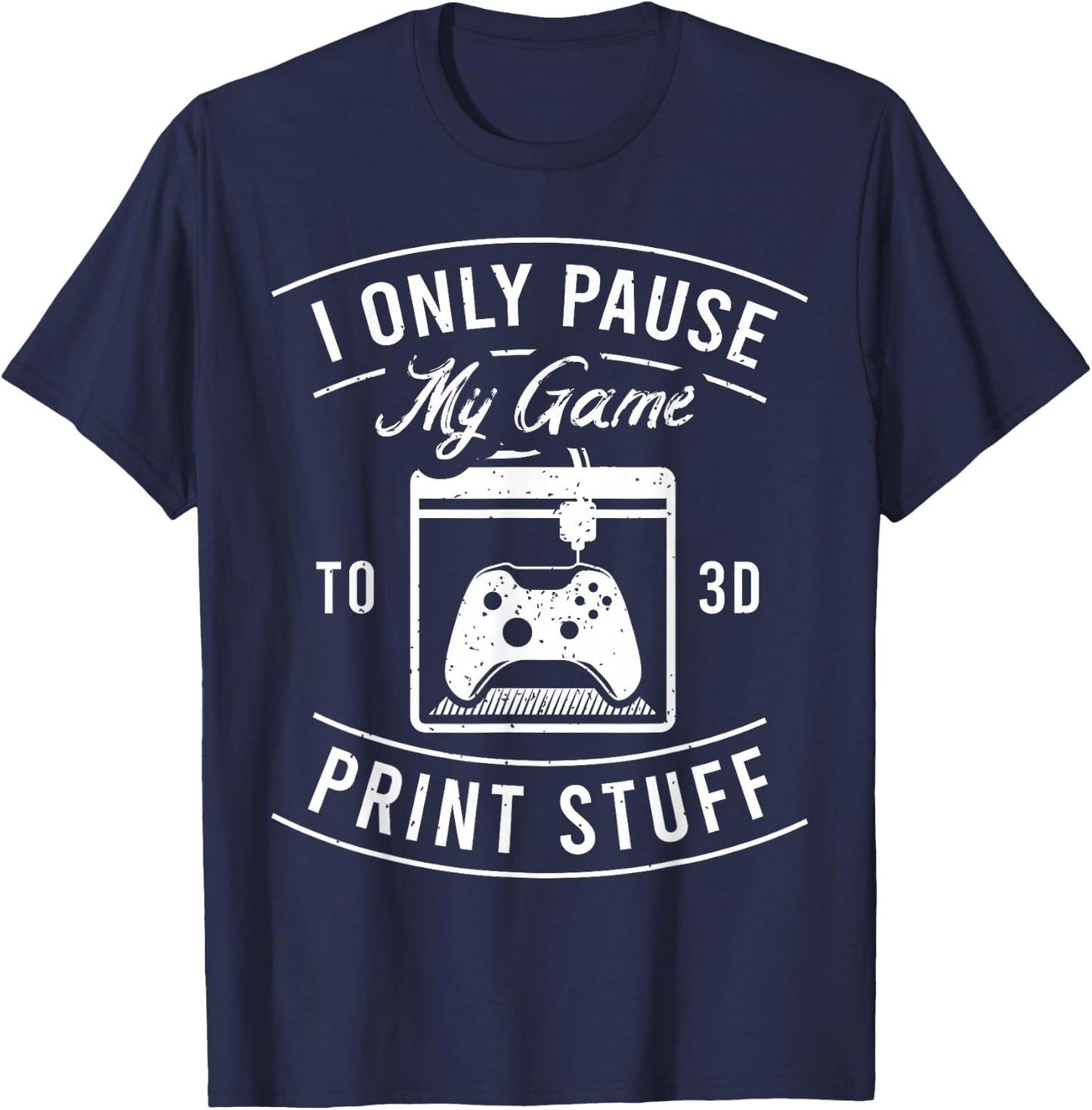 3D Printing for a 3D-Printer Enthusiast T-Shirt - T-Shirt | Navy