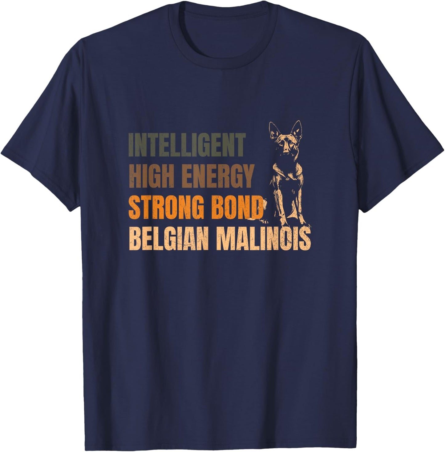 Belgian Malinois Dog Training - Malinois Lover Men Women T-Shirt - T-Shirt | Navy