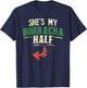 Shes My Borracha Half Cinco De Mayo Couple Matching Mexican T-Shirt - T-Shirt | Navy