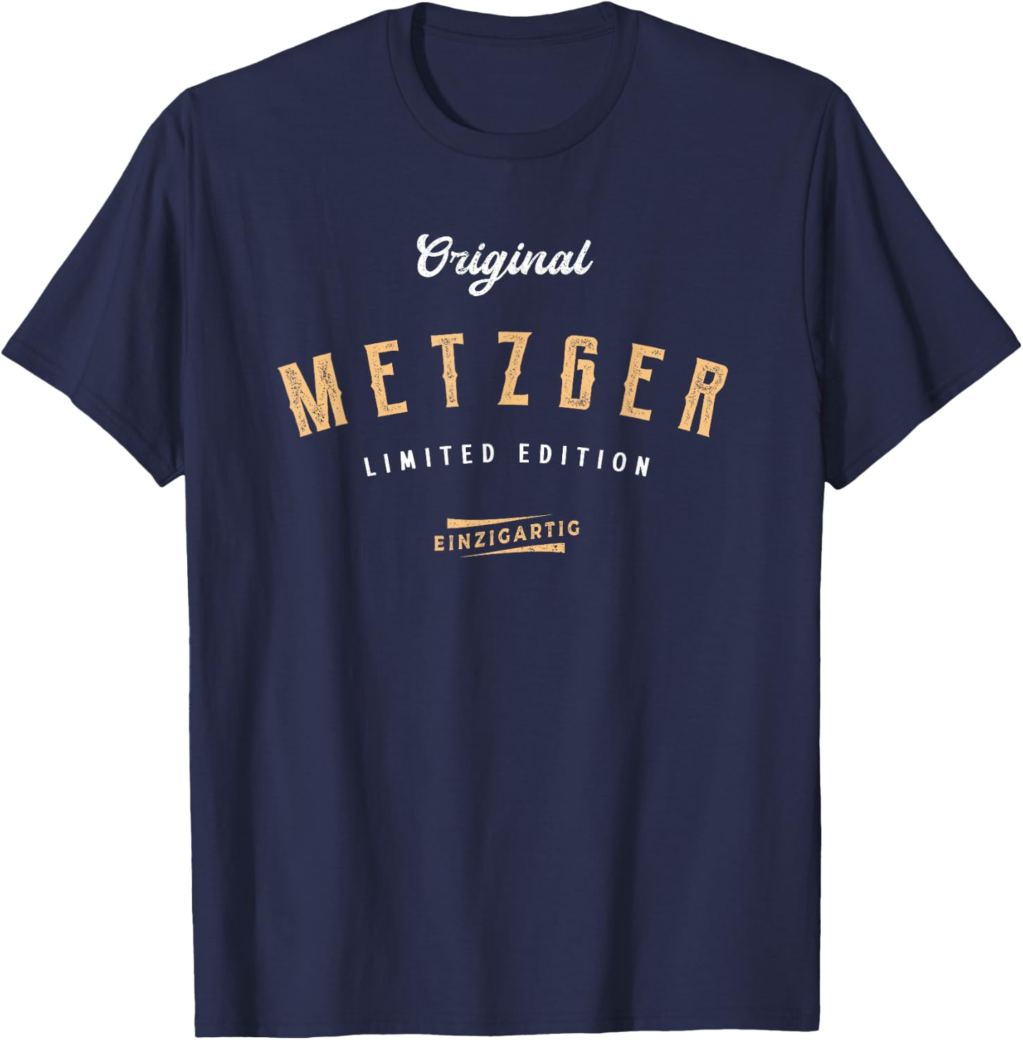Metzger Limited Edition Butcher Funny Butcher , black, s T-Shirt - T-Shirt | Navy