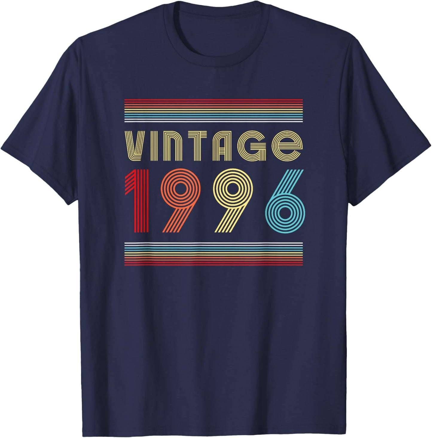 Vintage 1996 Men Limited Edition BDay 1996 Birthday T-Shirt - T-Shirt | Navy