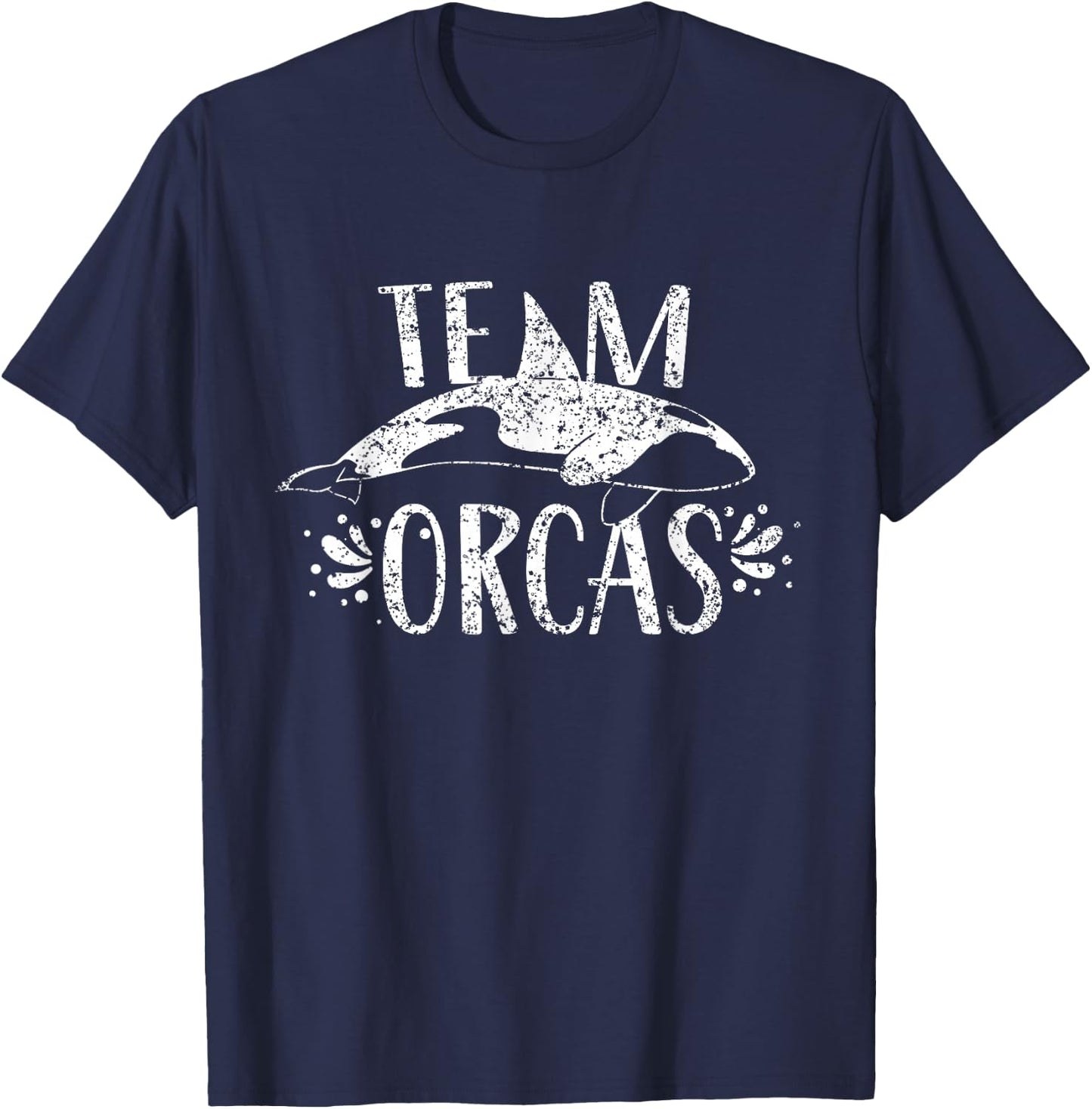 Team Orcas Sea Whale Orca Protect T-Shirt - T-Shirt | Navy