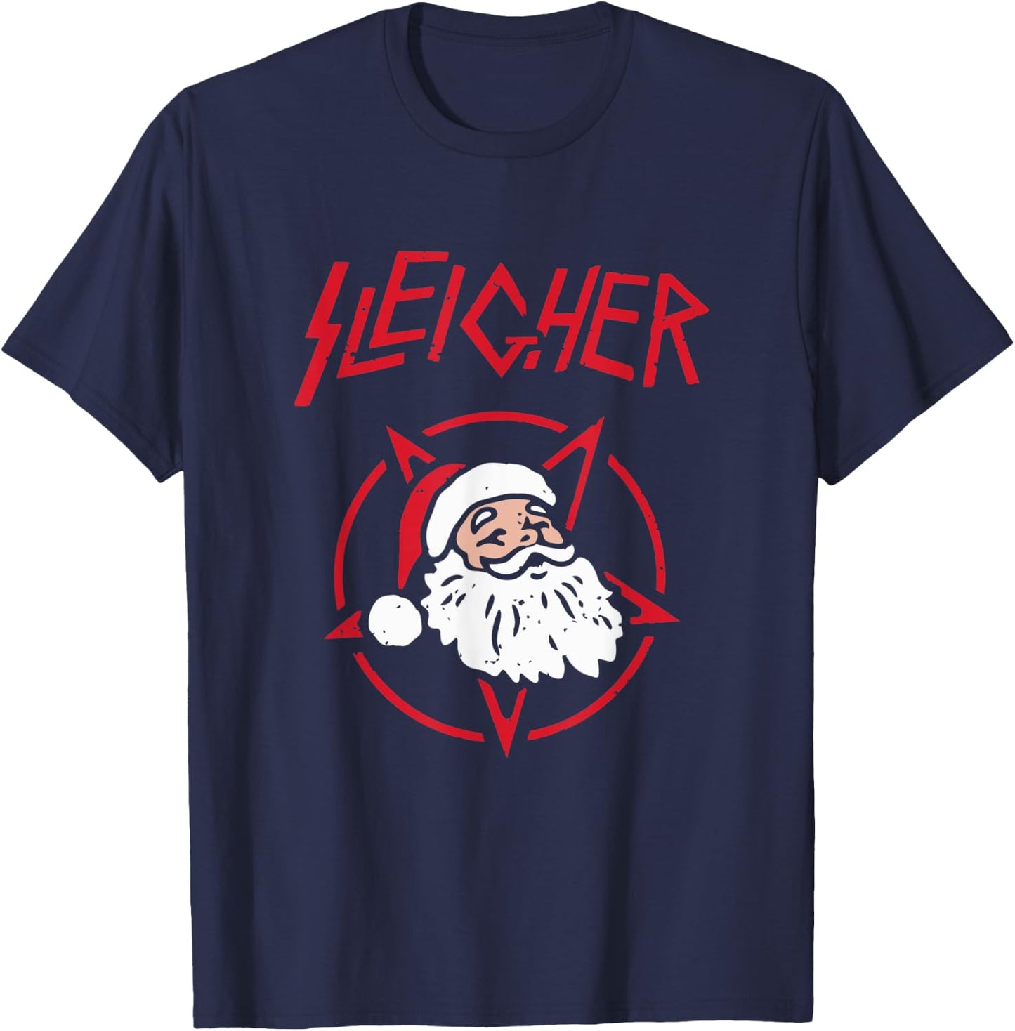 Santa the Sleigher T-Shirt - T-Shirt | Navy