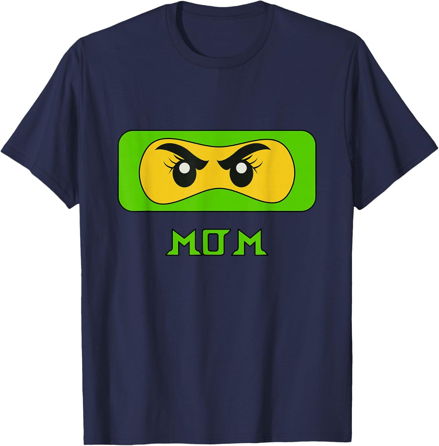 Mama Ninja Face Family T-Shirt - T-Shirt | Navy