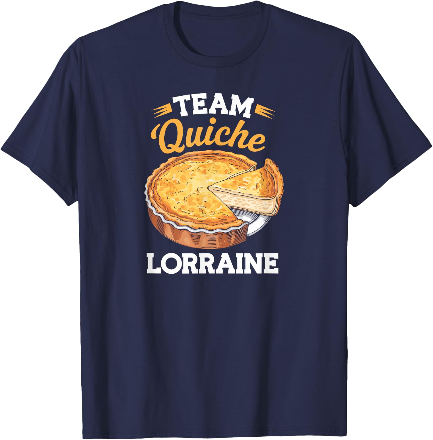 Team Quiche Lorraine , Black, S T-Shirt - T-Shirt | Navy