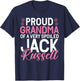Proud Grandma of a very spoiled Jack Russell Grandma T-Shirt - T-Shirt | Navy