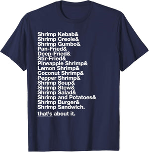 Forrest Gump Shrimp & T-Shirt - T-Shirt | Navy