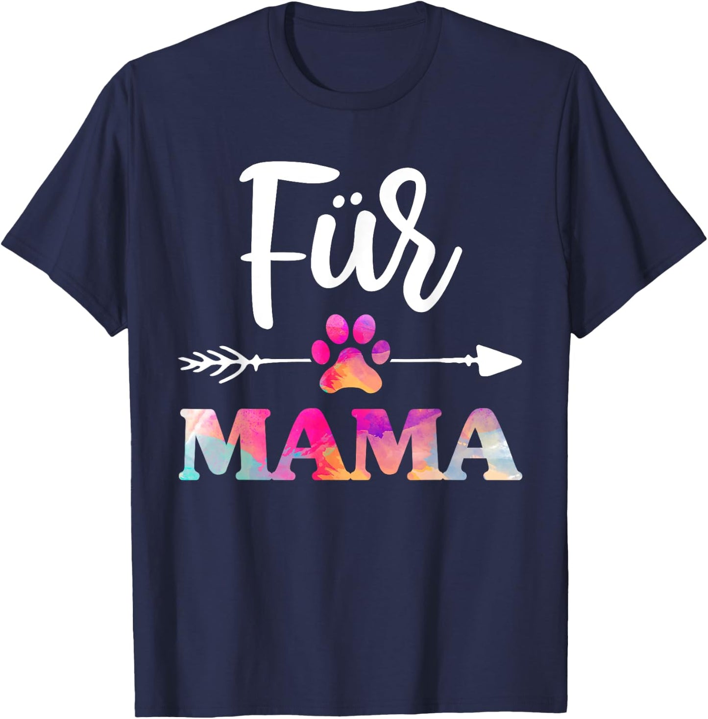 Fur Mama Pet Lovers Shirt , Mothers Day T-Shirt - T-Shirt | Navy