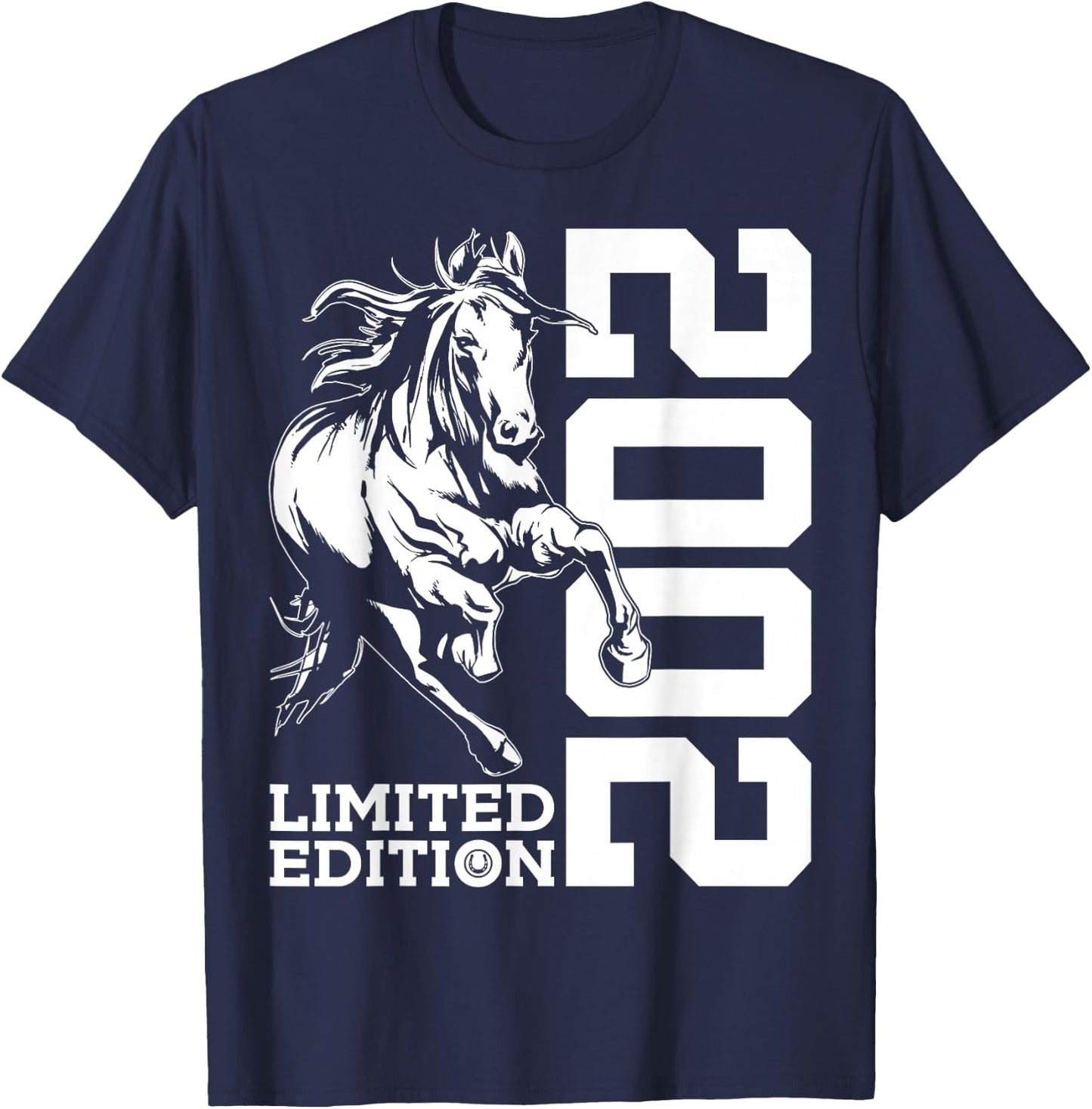 Riding 24th Birthday Horse Limited Edition 2002 Rider T-Shirt - T-Shirt | Navy